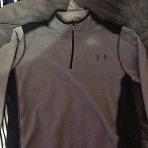 medium, under armor, half way zip.
